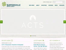 Tablet Screenshot of burtonsvillebaptist.org